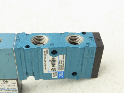 MAC 52A-31-BOA-DM-DFBJ-1KJ Pneumatic Air Valve 1/4" NPT 3/2-Way NO 24V 120 PSI