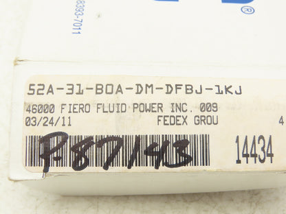 MAC 52A-31-BOA-DM-DFBJ-1KJ Pneumatic Air Valve 1/4" NPT 3/2-Way NO 24V 120 PSI
