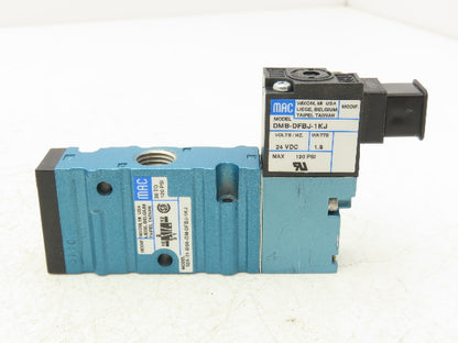 MAC 52A-31-BOA-DM-DFBJ-1KJ Pneumatic Air Valve 1/4" NPT 3/2-Way NO 24V 120 PSI