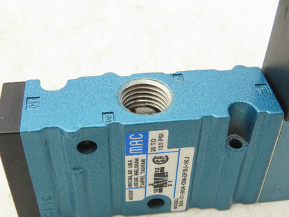 MAC 52A-31-BOA-DM-DFBJ-1KJ Pneumatic Air Valve 1/4" NPT 3/2-Way NO 24V 120 PSI