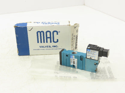 MAC 52A-31-BOA-DM-DFBJ-1KJ Pneumatic Air Valve 1/4" NPT 3/2-Way NO 24V 120 PSI