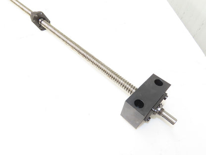 Thomson RM2005FDZ1-1167 Ball Screw 20mm Dia 5mm Pitch 1167mm L  w/Bearing Blocks