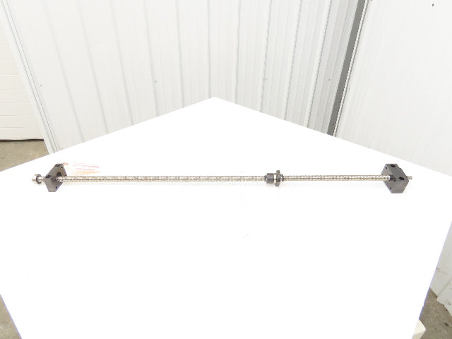 Thomson RM2005FDZ1-1167 Ball Screw 20mm Dia 5mm Pitch 1167mm L  w/Bearing Blocks