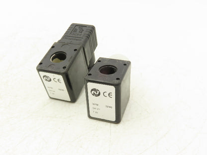 Norgren 0246 Solenoid Coil STD 24 VDC 7 Watt 1/2" Post Hole Lot of 2