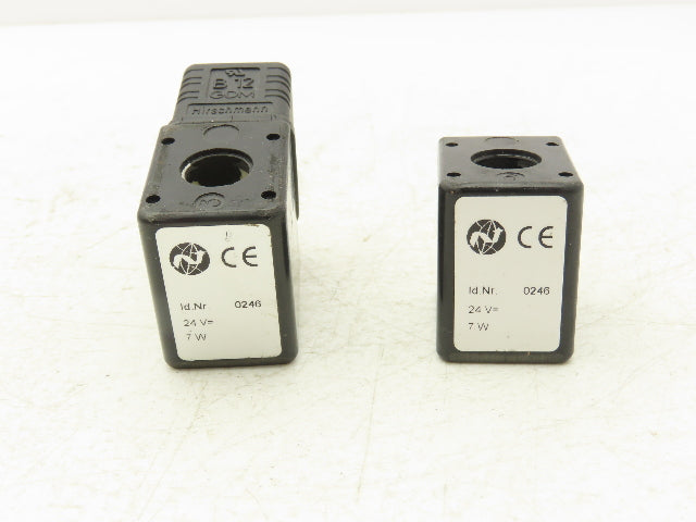 Norgren 0246 Solenoid Coil STD 24 VDC 7 Watt 1/2" Post Hole Lot of 2