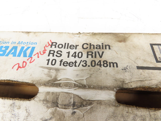 Tsubaki RS 140 RIV Roller Chain 1-3/4" Pitch Riveted 8' 4"L w/Master Links