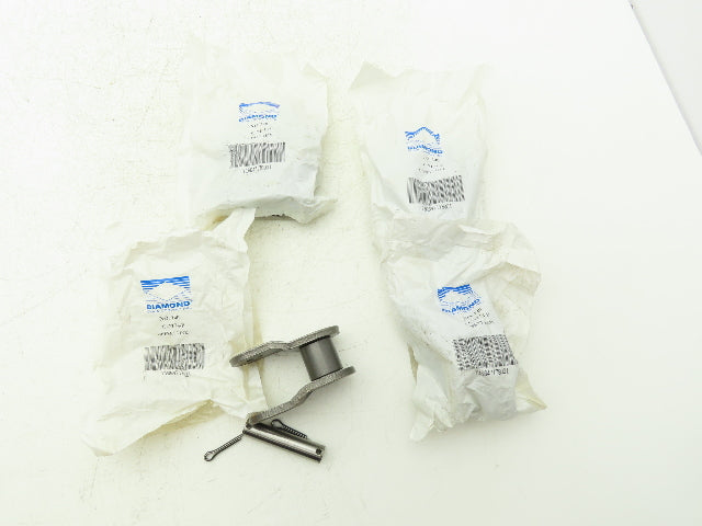 Diamond C-7174-P 140 Roller Chain Offset Connecting Link 1-3/4" Pitch  Lot of 4