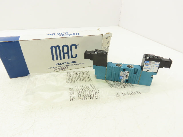 MAC 461A-BOA-DM-DFFJ-1KJ Pneumatic Air Valve 1/4"NPT 5/3 NO 24V 35-120 PSI