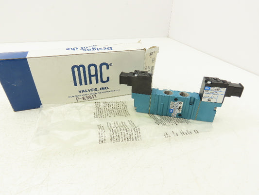 MAC 461A-BOA-DM-DFFJ-1KJ Pneumatic Air Valve 1/4"NPT 5/3 NO 24V 35-120 PSI