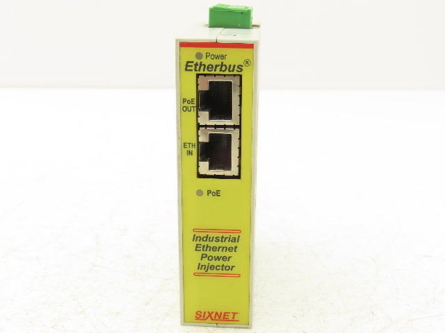 Sixnet EB-PSE-24V-1A 1B Industrial Ethernet PoE Power Injector 24VDC