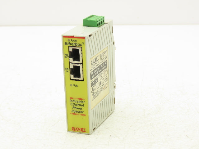 Sixnet EB-PSE-24V-1A 1B Industrial Ethernet PoE Power Injector 24VDC