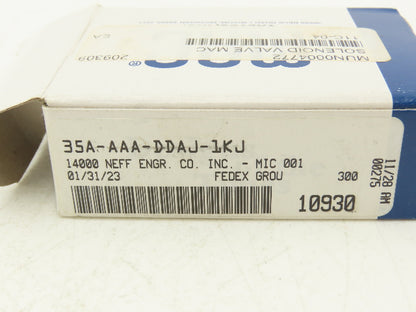 MAC 35A-AAA-DDAJ-1KJ Pneumatic Air Valve 1/8" NPT 3-Way/2-Pos 24V 120 PSI