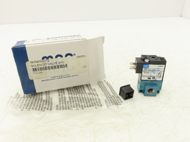 MAC 35A-AAA-DDAJ-1KJ Pneumatic Air Valve 1/8" NPT 3-Way/2-Pos 24V 120 PSI