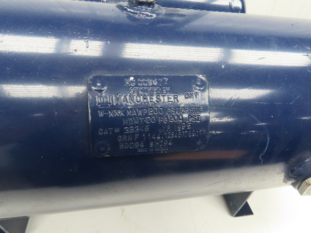 Manchester Tank 33346 Horizontal Air Receiver Tank 15 Gallon 200 PSI Lot of 2