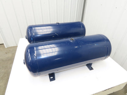 Manchester Tank 33346 Horizontal Air Receiver Tank 15 Gallon 200 PSI Lot of 2