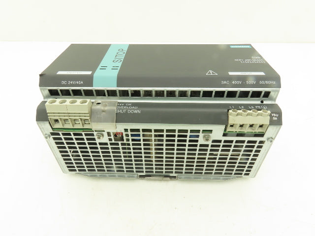 Siemens 6EP1437-3BA00 SITOP Modular Power Supply 24VDC 40A Out 480V 3Ph In