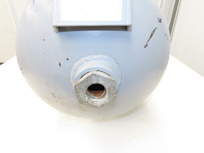 Horizontal Air Receiver Tank 17 Gallon Water Holding Tank 150PSI