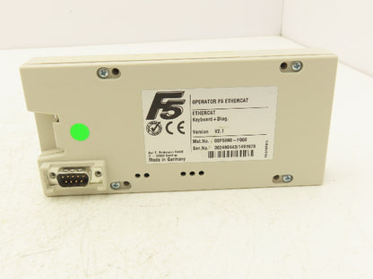 KEB 00F5060-F000 Combivert EtherCAT Operator Control Panel / Interface Module