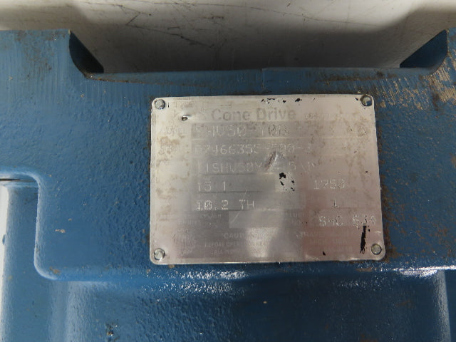 Cone Drive SHV50-Y0B Worm Gearbox 15:1 Reducer 10Hp 116 RPM 3-7/16" Hollow Shaft