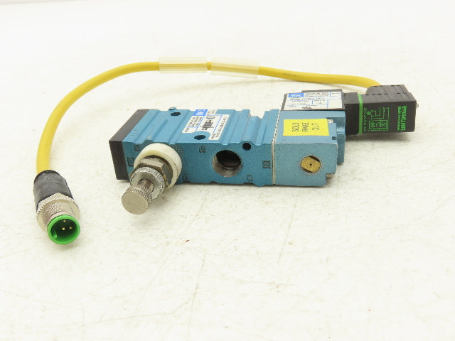 Mac 52A-31-BOA-DM-DFBJ-1KJ Pneumatic Air Valve 3/2-Way 120psi 1/4"NPT Lot of 2