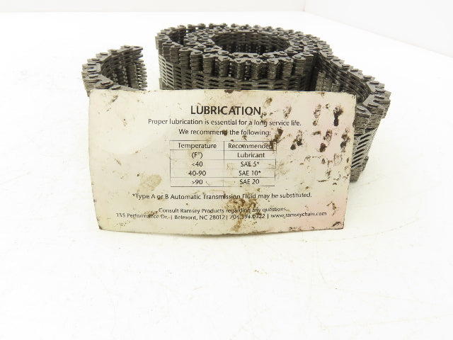 Ramsey D7408 Silent Chain Duplex  (DUP 7-15-7) 1/2" Pitch x 2" Wide 4'-5" Length