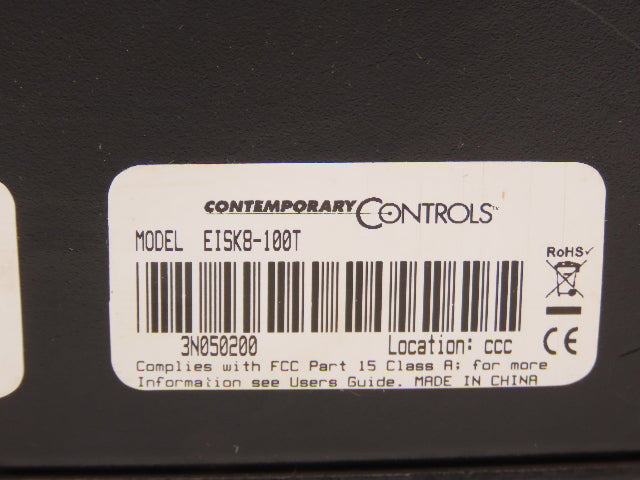 Contemporary Controls EISK8-100T Skorpion- 8 10-36VDC 24VAC Ethernet Switch