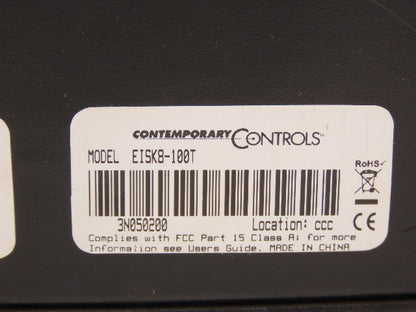 Contemporary Controls EISK8-100T Skorpion- 8 10-36VDC 24VAC Ethernet Switch