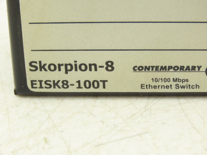 Contemporary Controls EISK8-100T Skorpion- 8 10-36VDC 24VAC Ethernet Switch