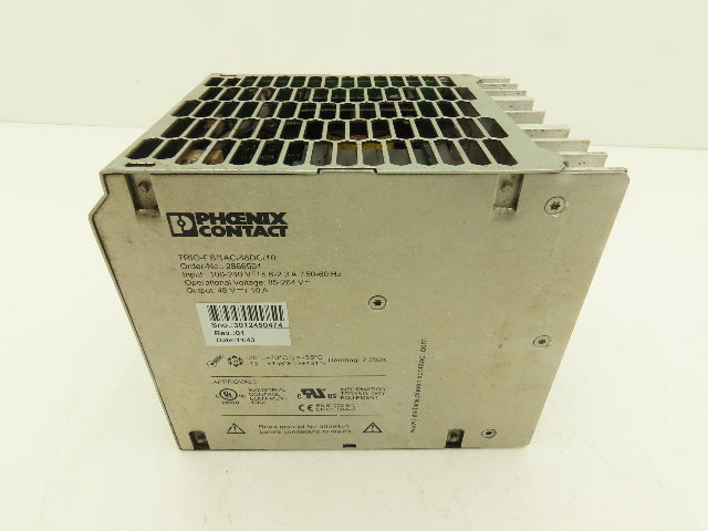 Phoenix Contact TRIO-PS/1AC/48DC/10 SITOP Modular Power Supply 48VDC 10A Out