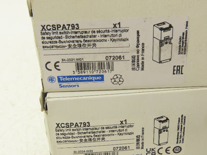 Telemecanique XCSPA793 Safety Limit /Guard Switch 1NC +1NC Slow Break Lot of 3