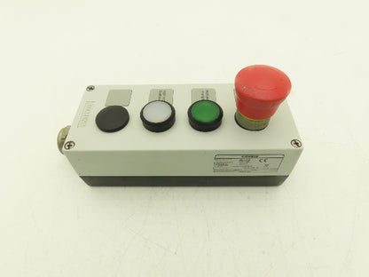 Siemens 3SU1854-0AA00-0AB1 4 Station Electrical Enclosure Pendant 22mm
