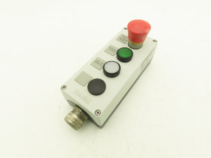 Siemens 3SU1854-0AA00-0AB1 4 Station Electrical Enclosure Pendant 22mm