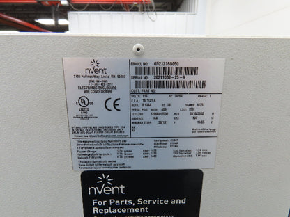 Hoffman G521216G050 Nvent Enclosure Cooling AC Air Conditioner 12000 BTU 115V