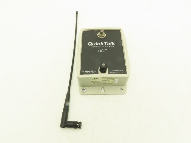 Ritron UHF RQT-452 Quick Talk Wireless Voice Alerting Transmitter Radio