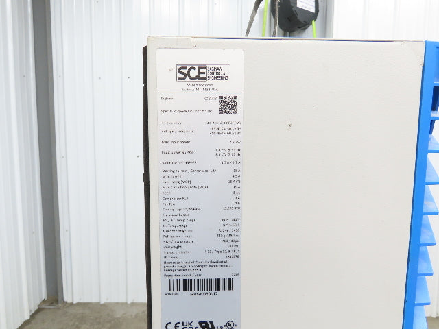 SCE-NG14300B460V3 Enclosure Cooling Air Conditioner AC 15350 BTU 480V 3PH 2025