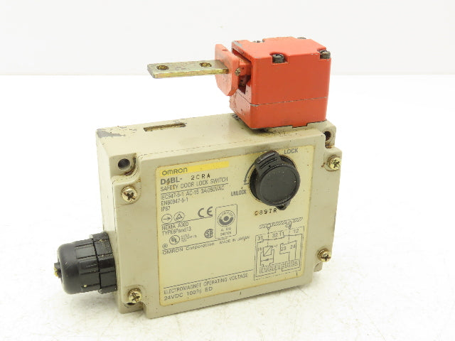Omron D4BL-2CRA Safety Door Interlock Switch Electromagnetic 24VDC
