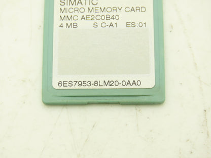 Siemens 6ES7953-8LM20-0AA0 SIMATIC S7 Micro Memory Card MMC 4MB