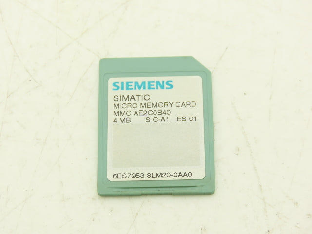 Siemens 6ES7953-8LM20-0AA0 SIMATIC S7 Micro Memory Card MMC 4MB