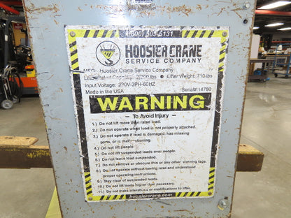 Hoosier Crane Frame Chassis Rotator RV Trailer Gearmotor 230V VFD 3Ph 2000lbs