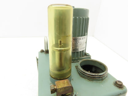 Showa YMAS6-5 Automatic Oil Lubricator Pump 2 Liter Tank 220V 5-Min Cycle