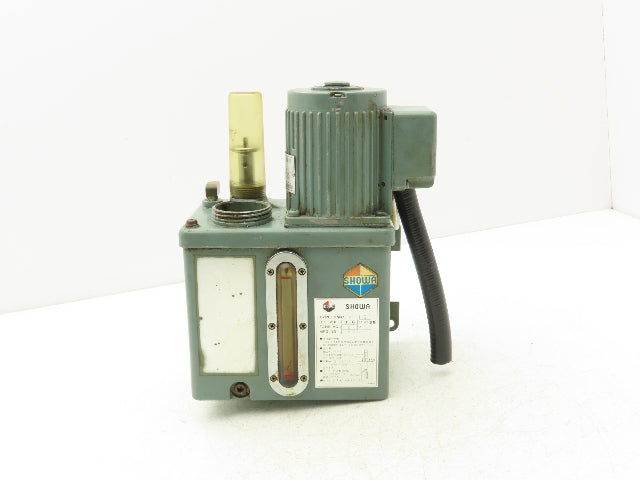 Showa YMAS6-5 Automatic Oil Lubricator Pump 2 Liter Tank 220V 5-Min Cycle