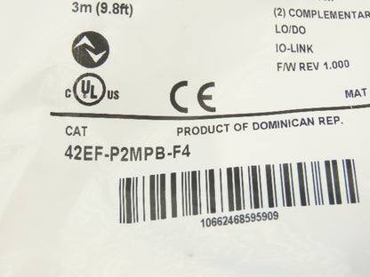 A-B 42EF-P2MPB-F4 RightSight Polarized Retroreflective Photoelectric Sensor