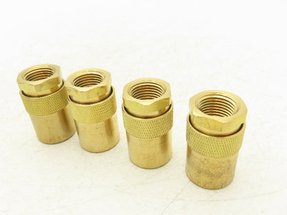 Dixon 4CMF4-B-E Hydraulic Unvalved Coupler Industrial Mold 1/2" NPTF Lot of 4