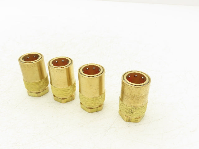 Dixon 4CMF4-B-E Hydraulic Unvalved Coupler Industrial Mold 1/2" NPTF Lot of 4
