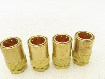 Dixon 4CMF4-B-E Hydraulic Unvalved Coupler Industrial Mold 1/2" NPTF Lot of 4