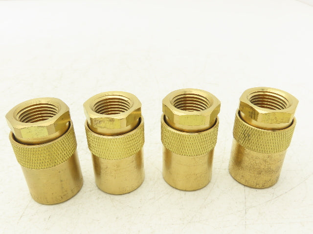 Dixon 4CMF4-B-E Hydraulic Unvalved Coupler Industrial Mold 1/2" NPTF Lot of 4