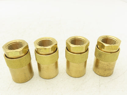 Dixon 4CMF4-B-E Hydraulic Unvalved Coupler Industrial Mold 1/2" NPTF Lot of 4
