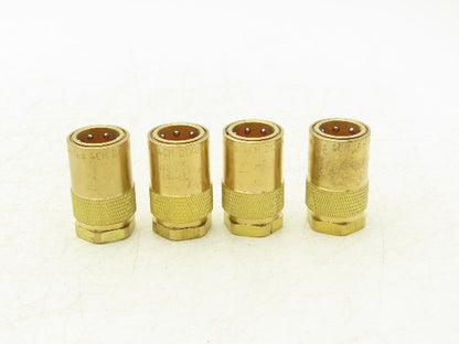 Dixon 4CMF4-B-E Hydraulic Unvalved Coupler Industrial Mold 1/2" NPTF Lot of 4
