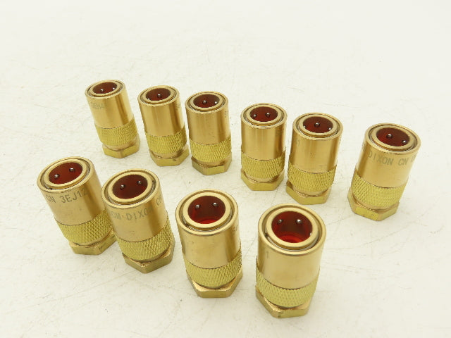 Dixon 3CMF2-B-E Hydraulic Unvalved Coupler Industrial Mold  3/8" Body Lot of 10