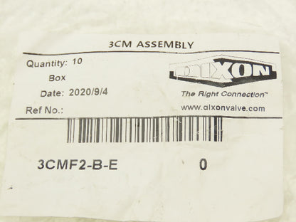 Dixon 3CMF2-B-E Hydraulic Unvalved Coupler Industrial Mold  3/8" Body Lot of 10